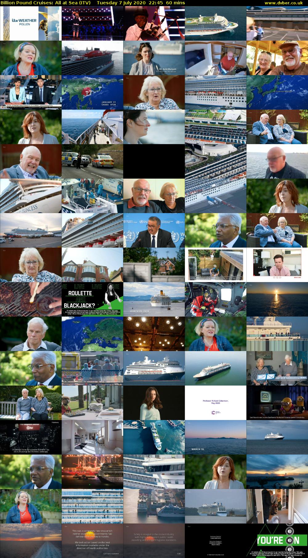 Billion Pound Cruises: All at Sea (ITV) Tuesday 7 July 2020 22:45 - 23:45