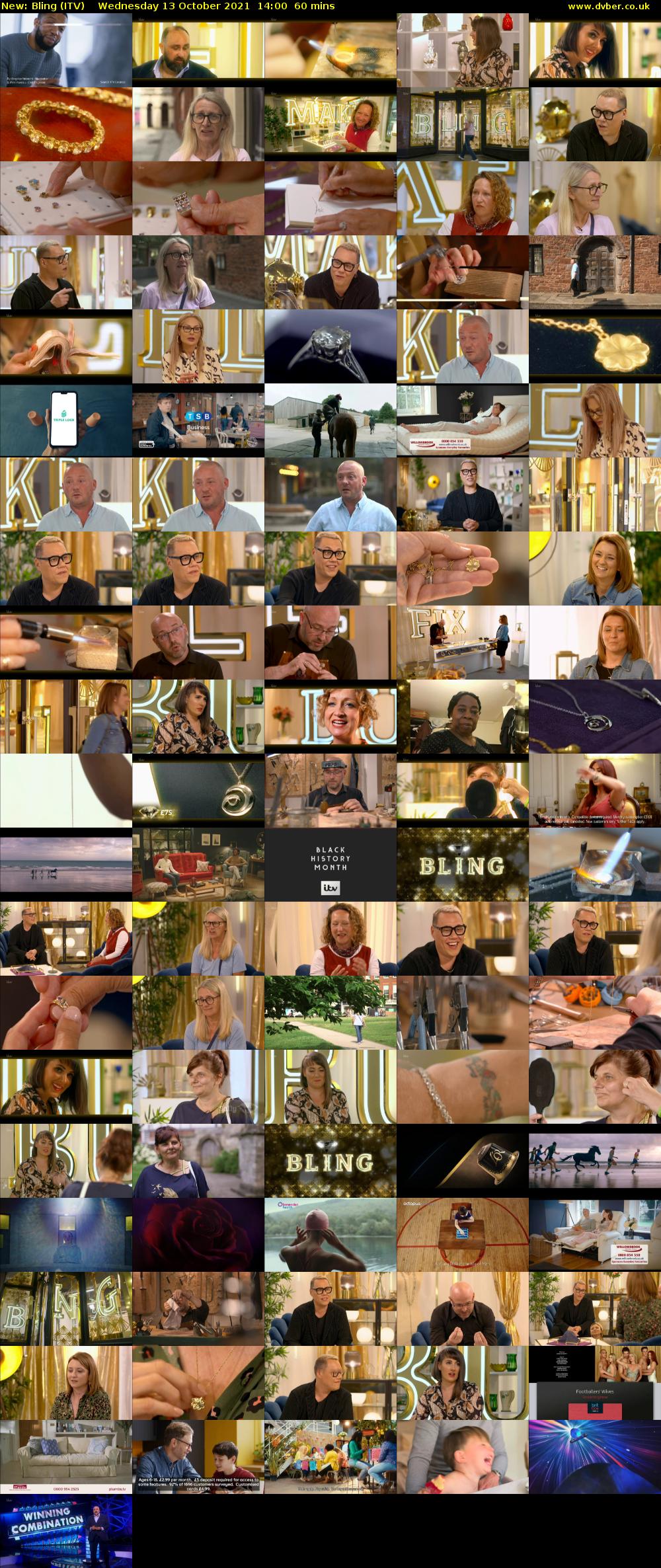Bling (ITV) Wednesday 13 October 2021 14:00 - 15:00