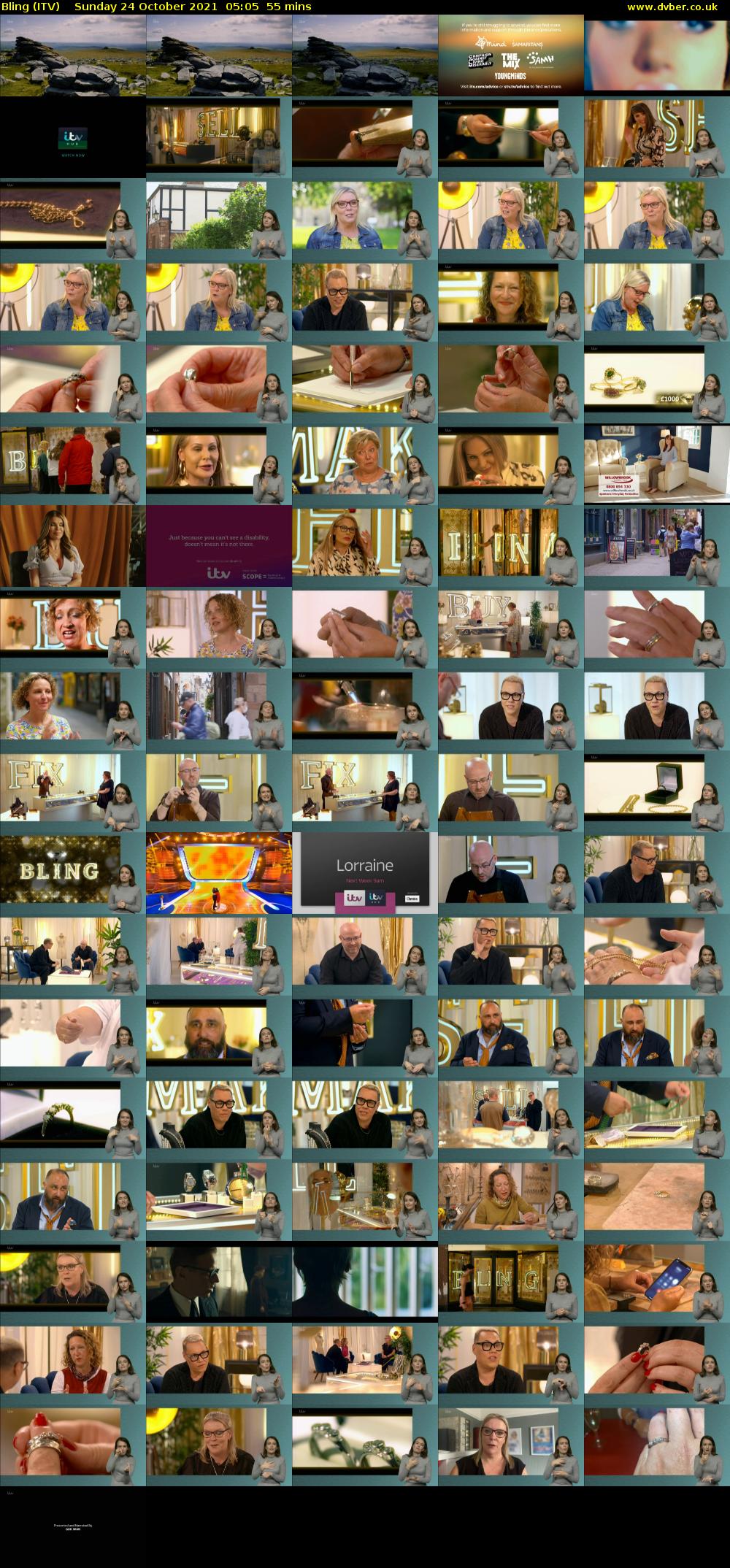 Bling (ITV) Sunday 24 October 2021 05:05 - 06:00