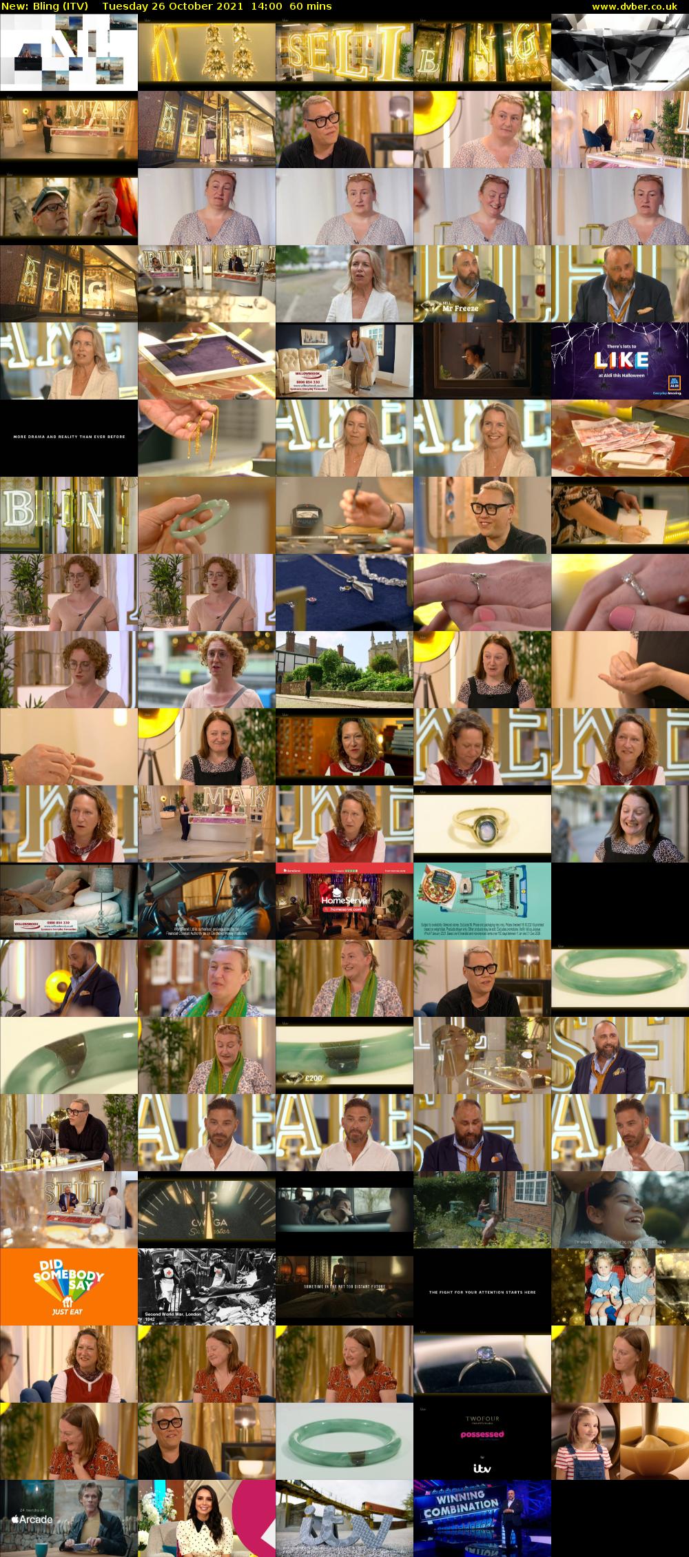 Bling (ITV) Tuesday 26 October 2021 14:00 - 15:00