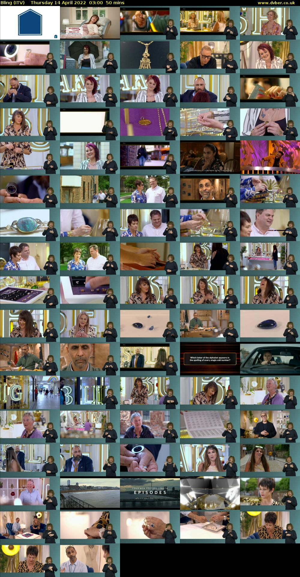 Bling (ITV) Thursday 14 April 2022 03:00 - 03:50