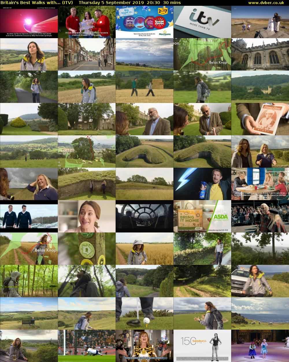 Britain's Best Walks with... (ITV) Thursday 5 September 2019 20:30 - 21:00