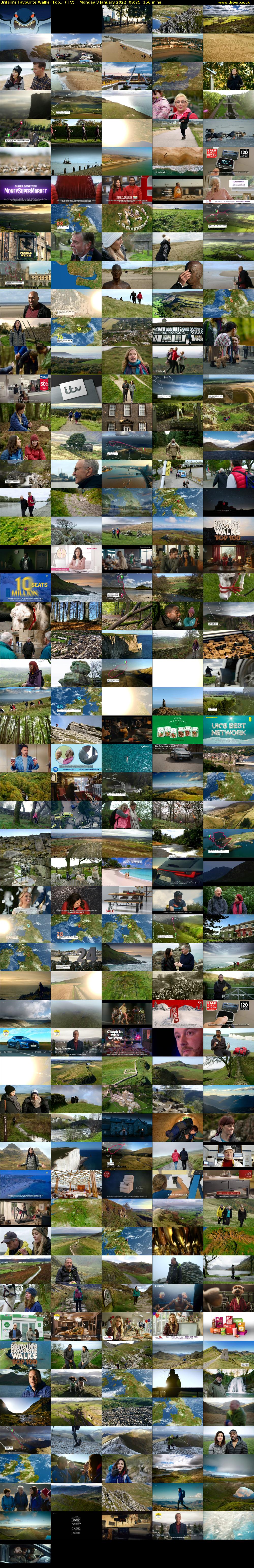 Britain's Favourite Walks: Top... (ITV) Monday 3 January 2022 09:25 - 11:55
