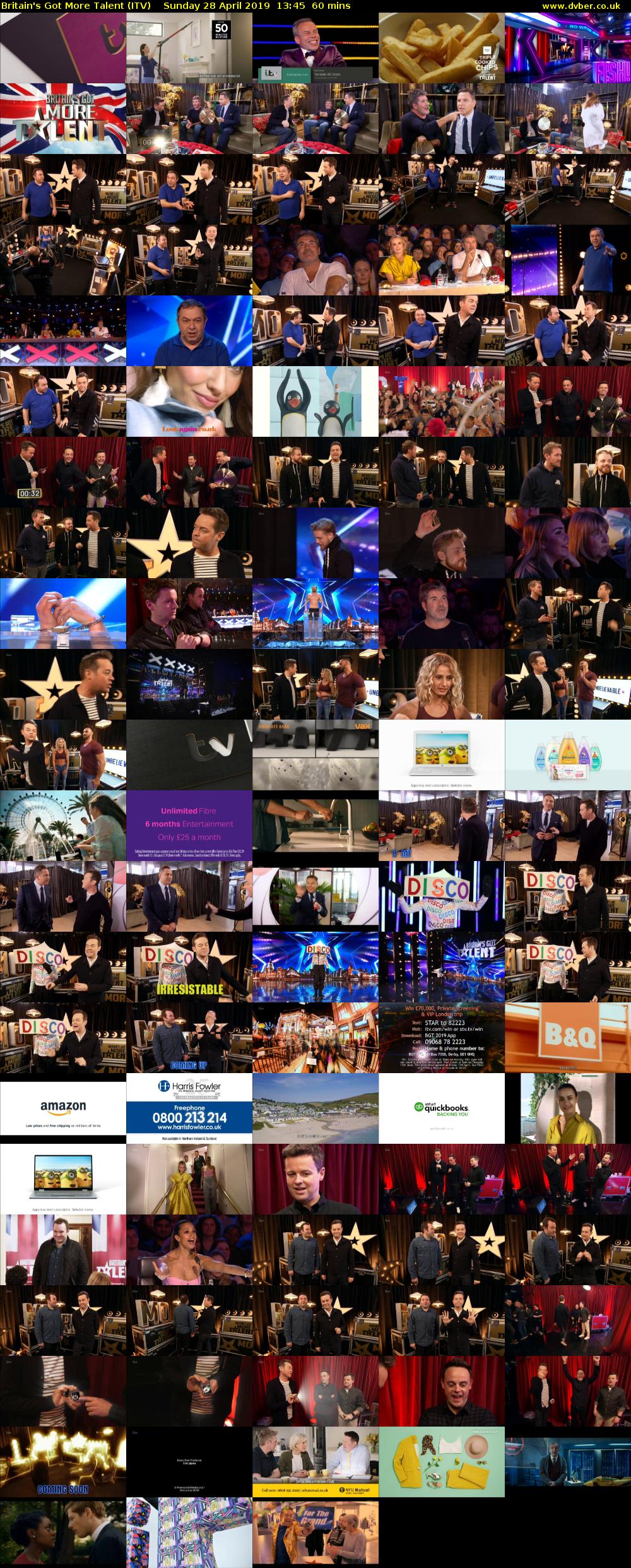 Britain's Got More Talent (ITV) Sunday 28 April 2019 13:45 - 14:45