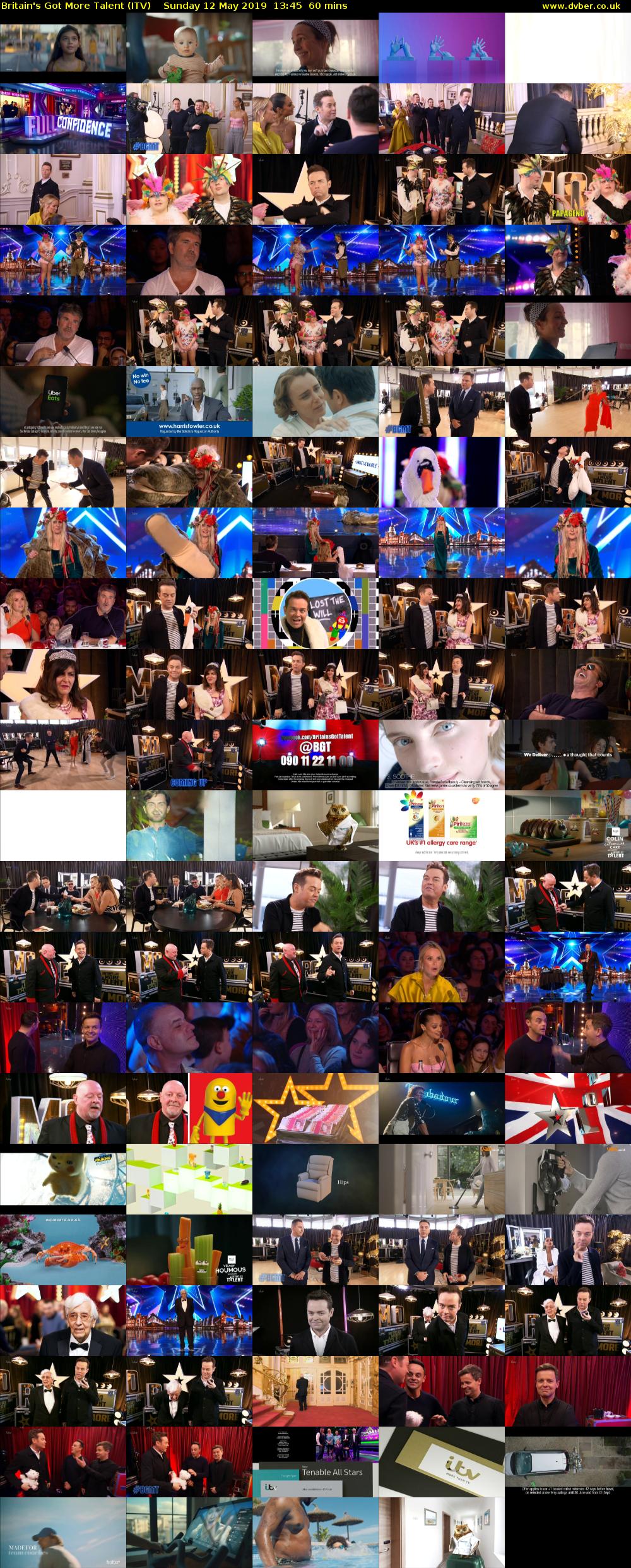 Britain's Got More Talent (ITV) Sunday 12 May 2019 13:45 - 14:45