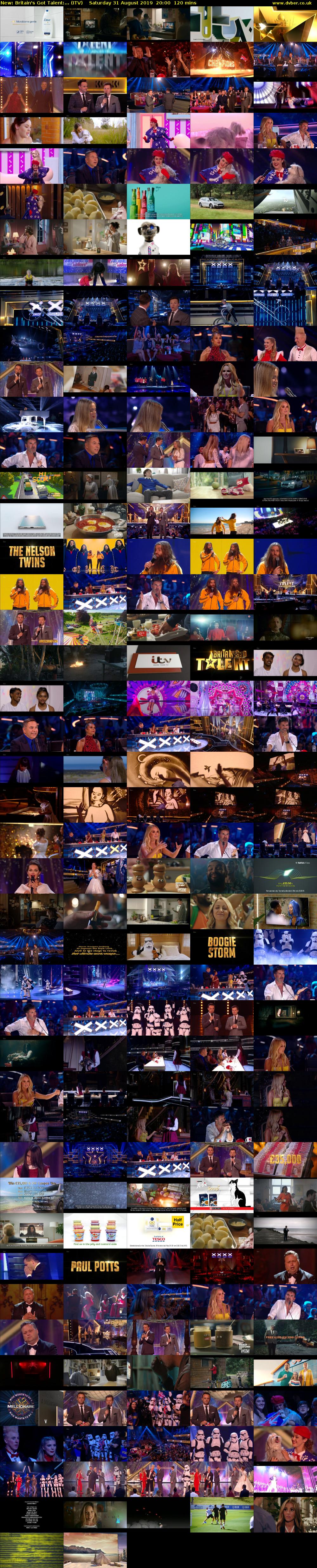 Britain's Got Talent:... (ITV) Saturday 31 August 2019 20:00 - 22:00