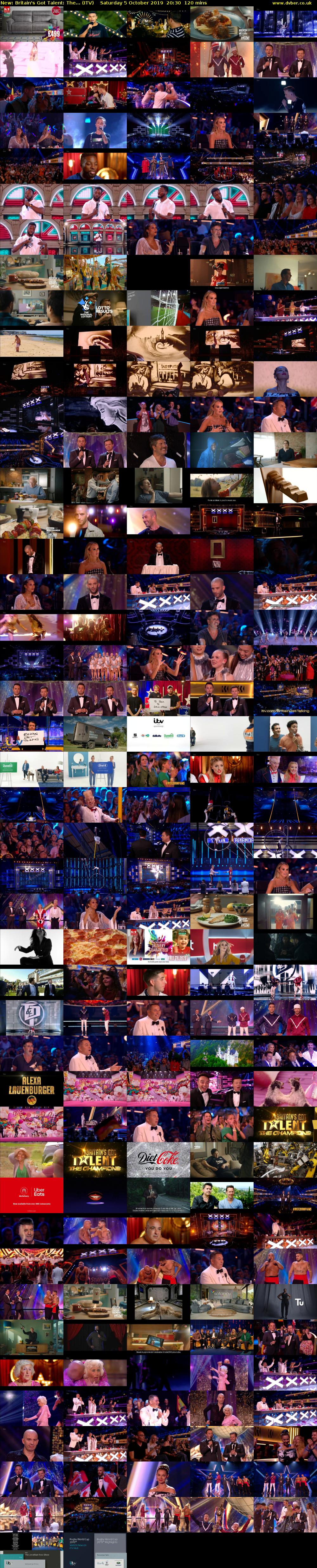 Britain's Got Talent: The... (ITV) Saturday 5 October 2019 20:30 - 22:30