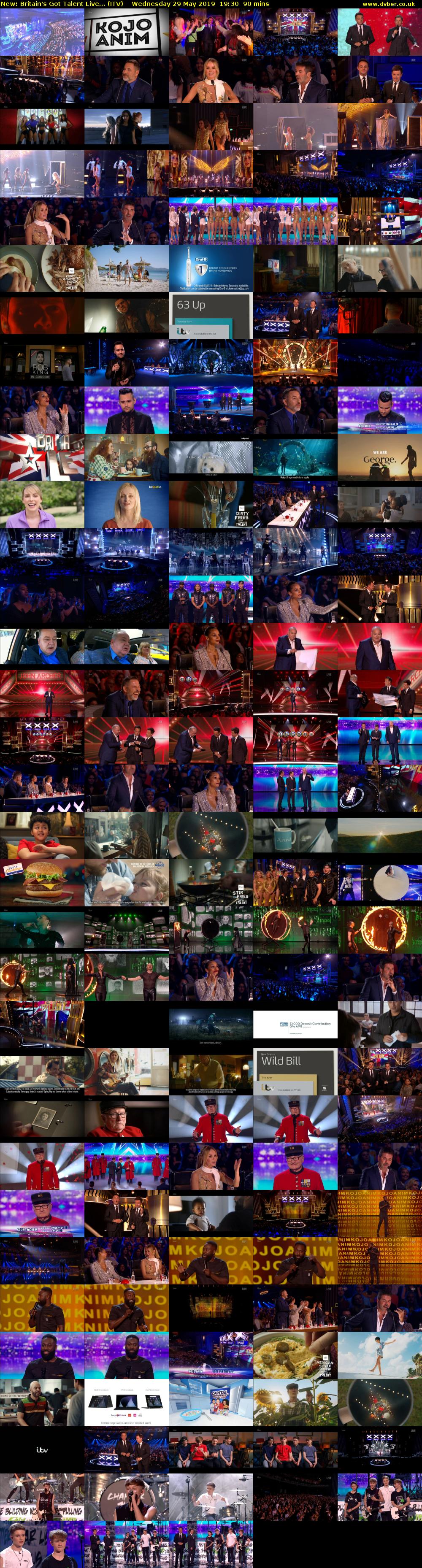 Britain's Got Talent Live... (ITV) Wednesday 29 May 2019 19:30 - 21:00