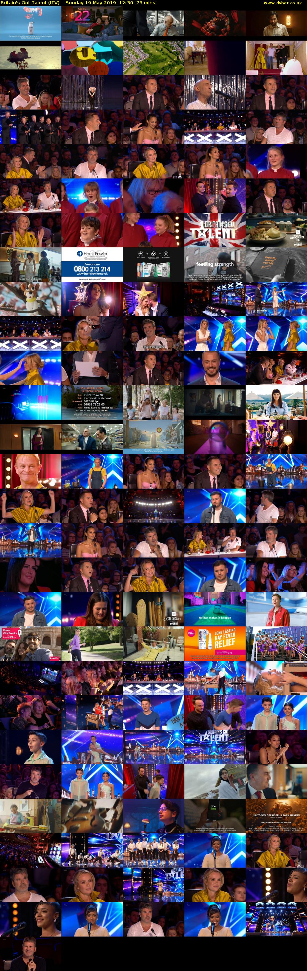 Britain's Got Talent (ITV) Sunday 19 May 2019 12:30 - 13:45
