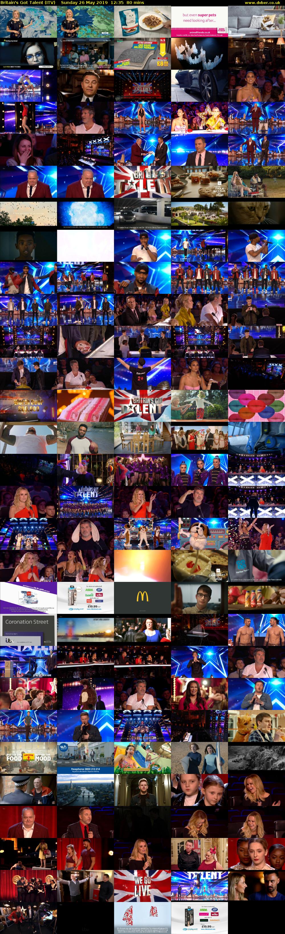Britain's Got Talent (ITV) Sunday 26 May 2019 12:35 - 13:55