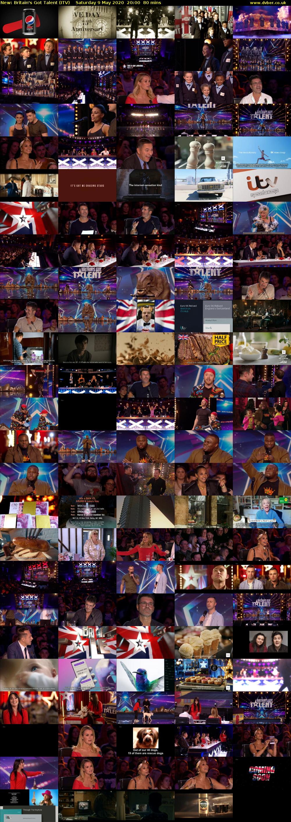 Britain's Got Talent (ITV) Saturday 9 May 2020 20:00 - 21:20