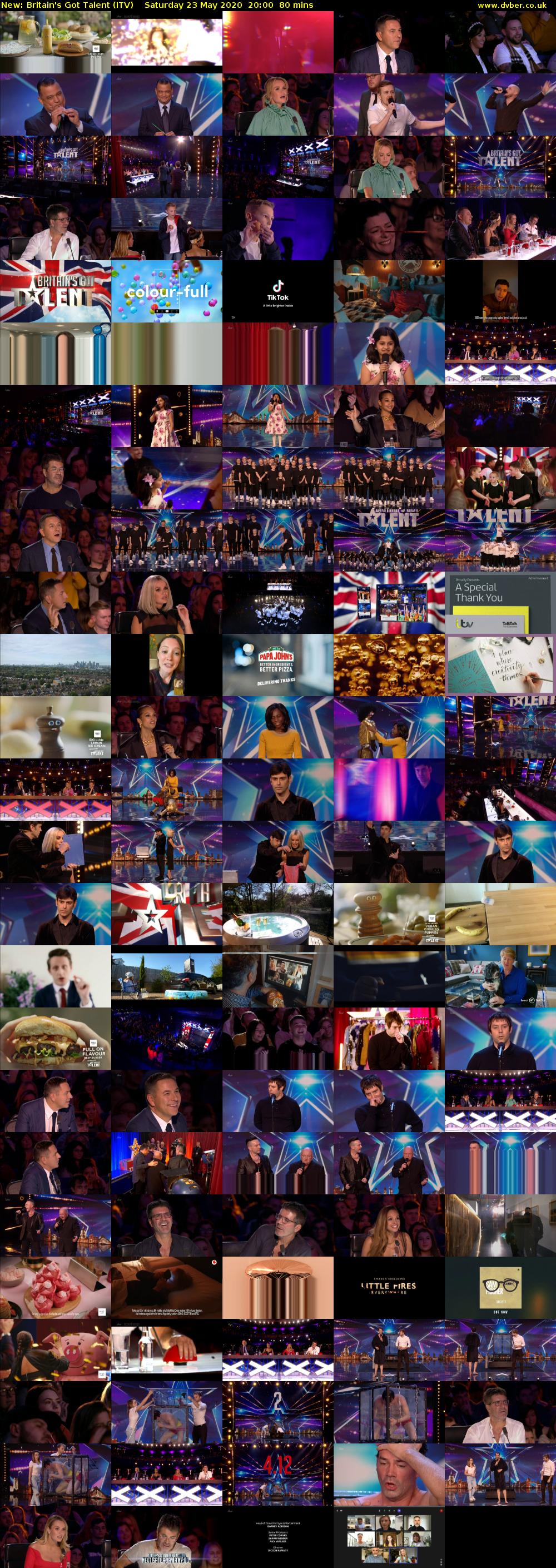 Britain's Got Talent (ITV) Saturday 23 May 2020 20:00 - 21:20