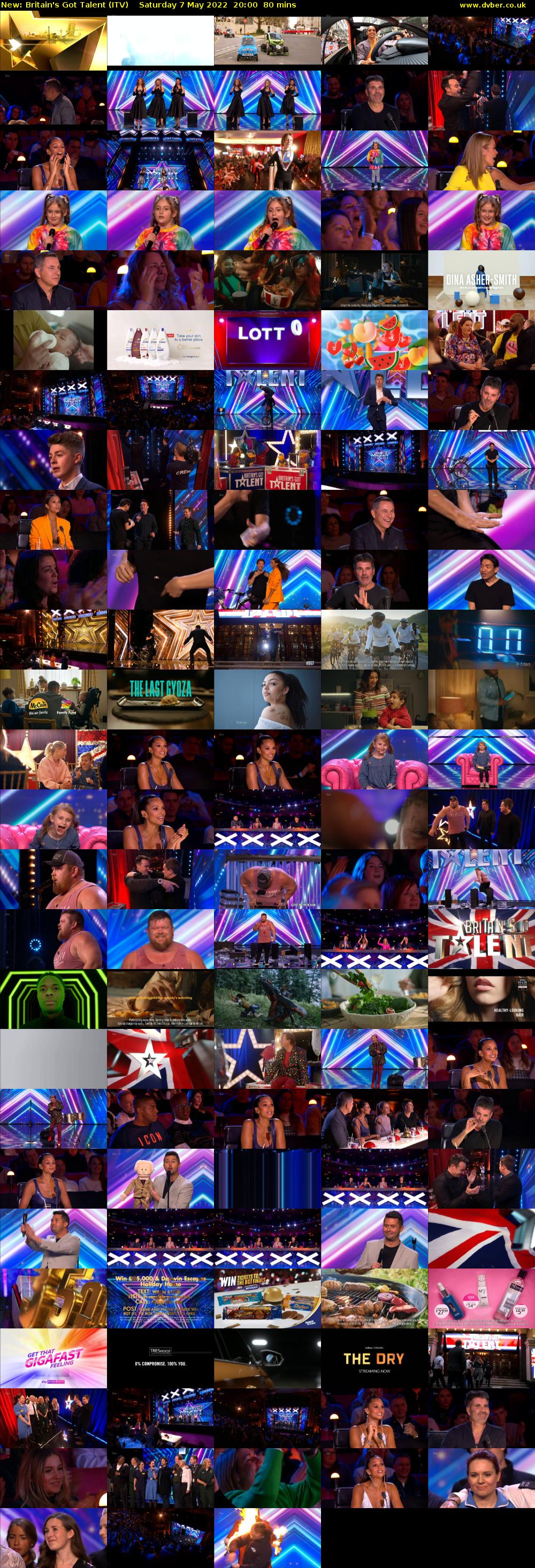 Britain's Got Talent (ITV) Saturday 7 May 2022 20:00 - 21:20