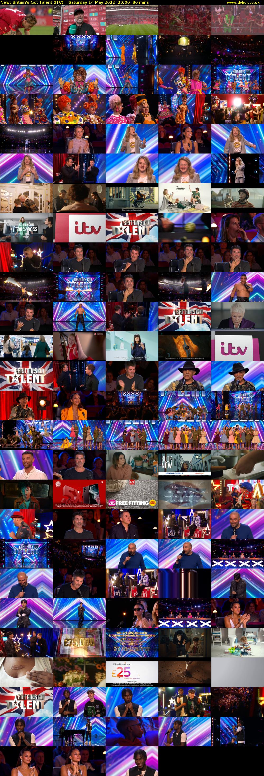 Britain's Got Talent (ITV) Saturday 14 May 2022 20:00 - 21:20