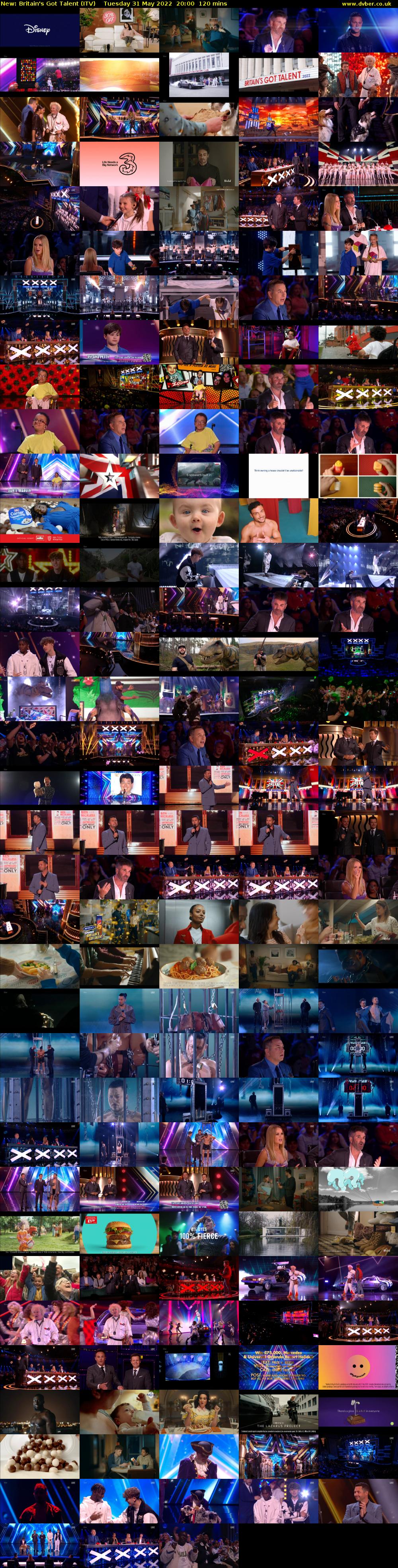 Britain's Got Talent (ITV) Tuesday 31 May 2022 20:00 - 22:00