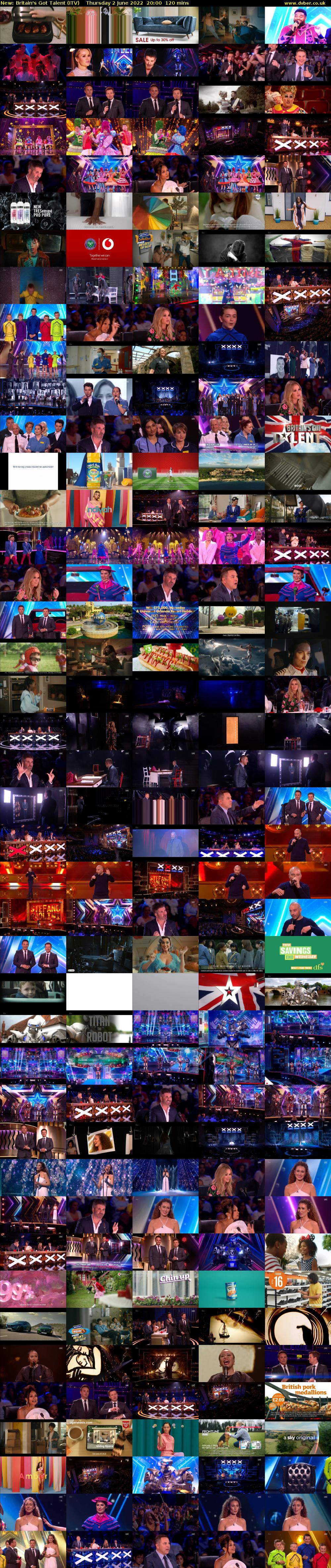 Britain's Got Talent (ITV) Thursday 2 June 2022 20:00 - 22:00