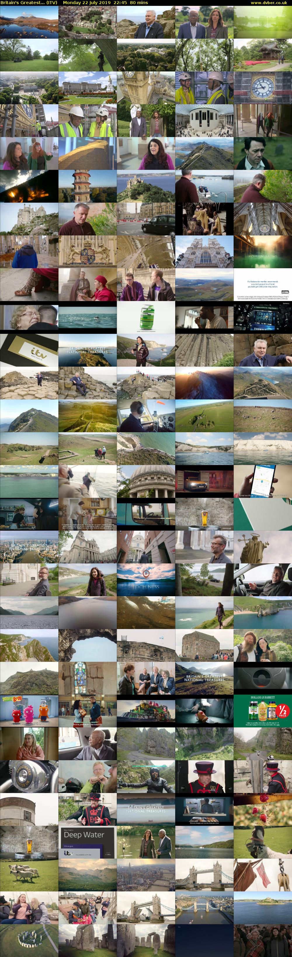 Britain's Greatest... (ITV) Monday 22 July 2019 22:45 - 00:05