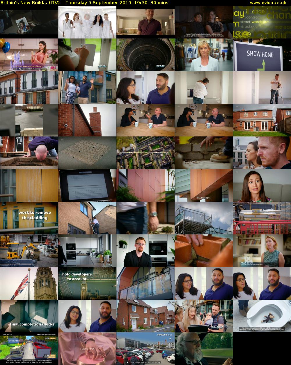 Britain's New Build... (ITV) Thursday 5 September 2019 19:30 - 20:00