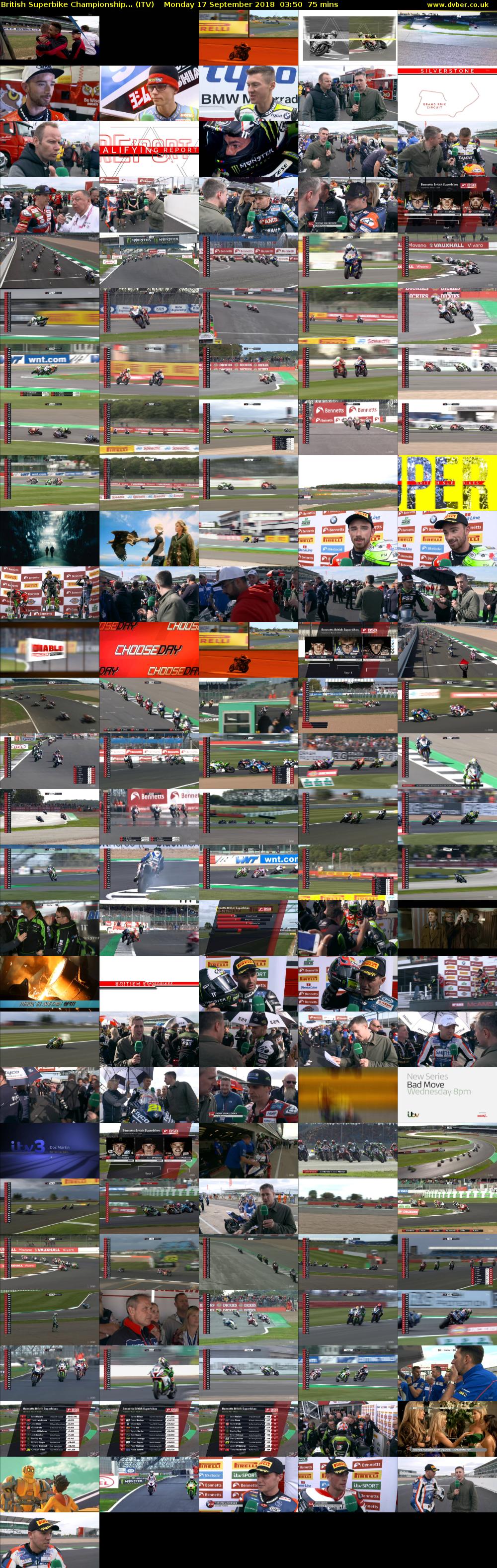 British Superbike Championship... (ITV) Monday 17 September 2018 03:50 - 05:05