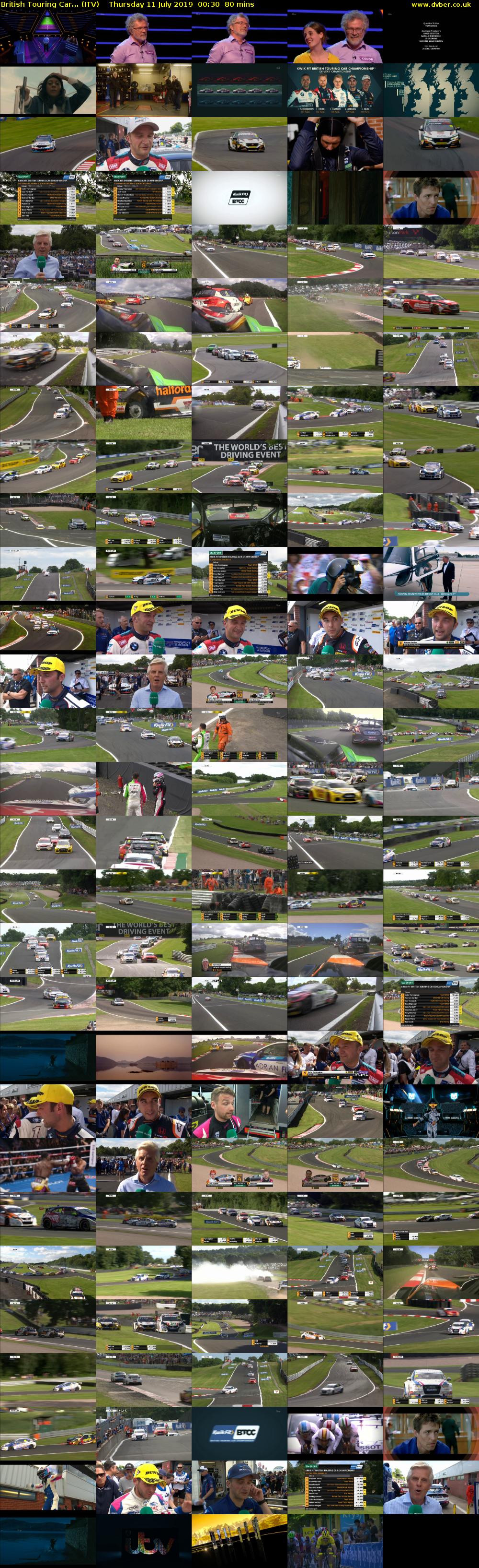 British Touring Car... (ITV) Thursday 11 July 2019 00:30 - 01:50