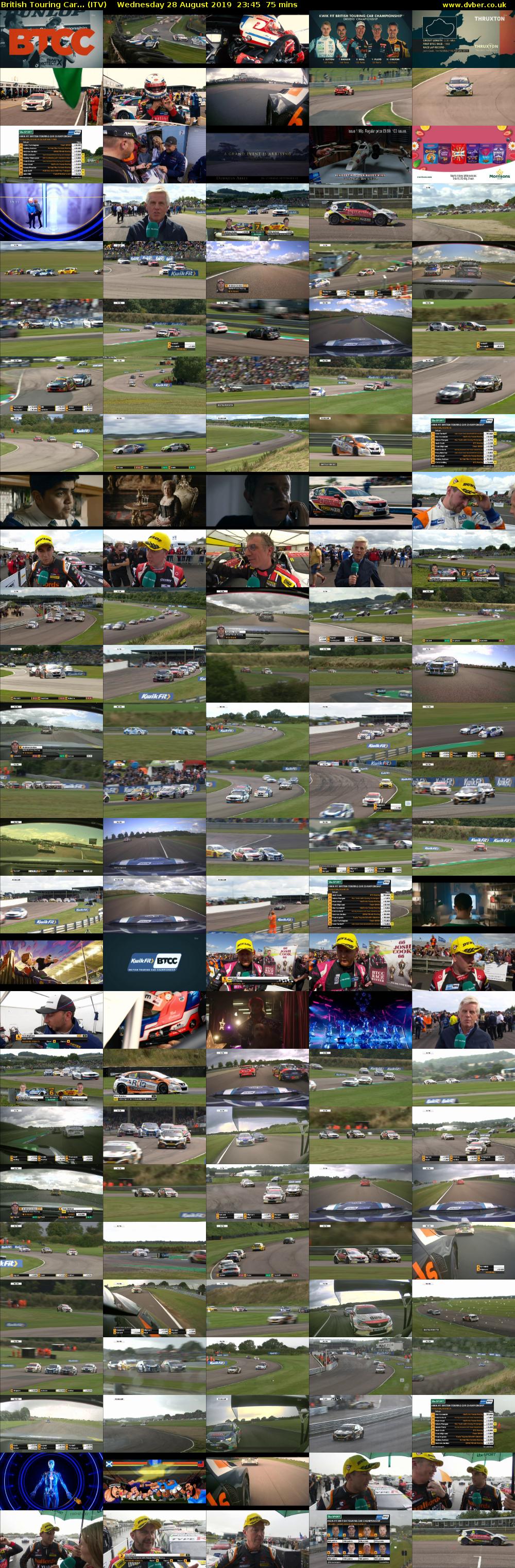 British Touring Car... (ITV) Wednesday 28 August 2019 23:45 - 01:00