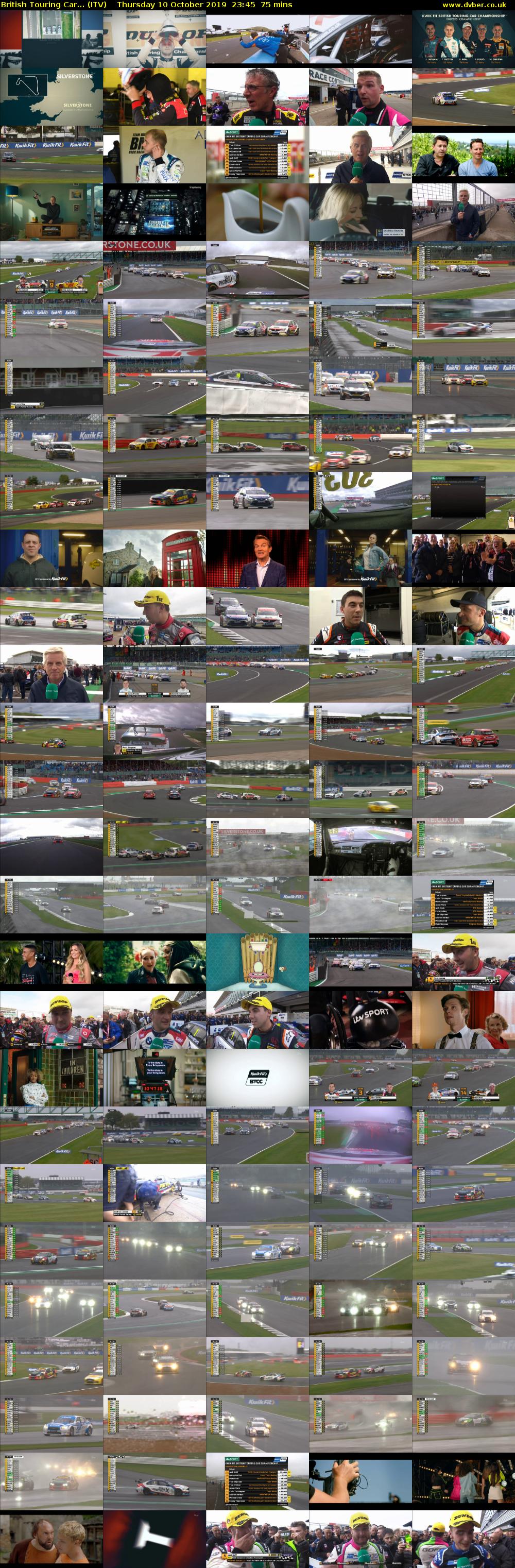 British Touring Car... (ITV) Thursday 10 October 2019 23:45 - 01:00