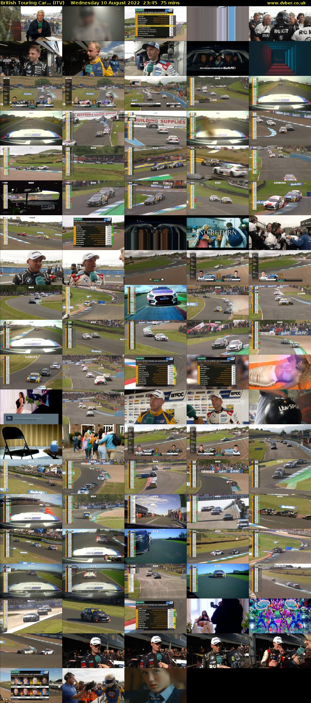 British Touring Car... (ITV) Wednesday 10 August 2022 23:45 - 01:00