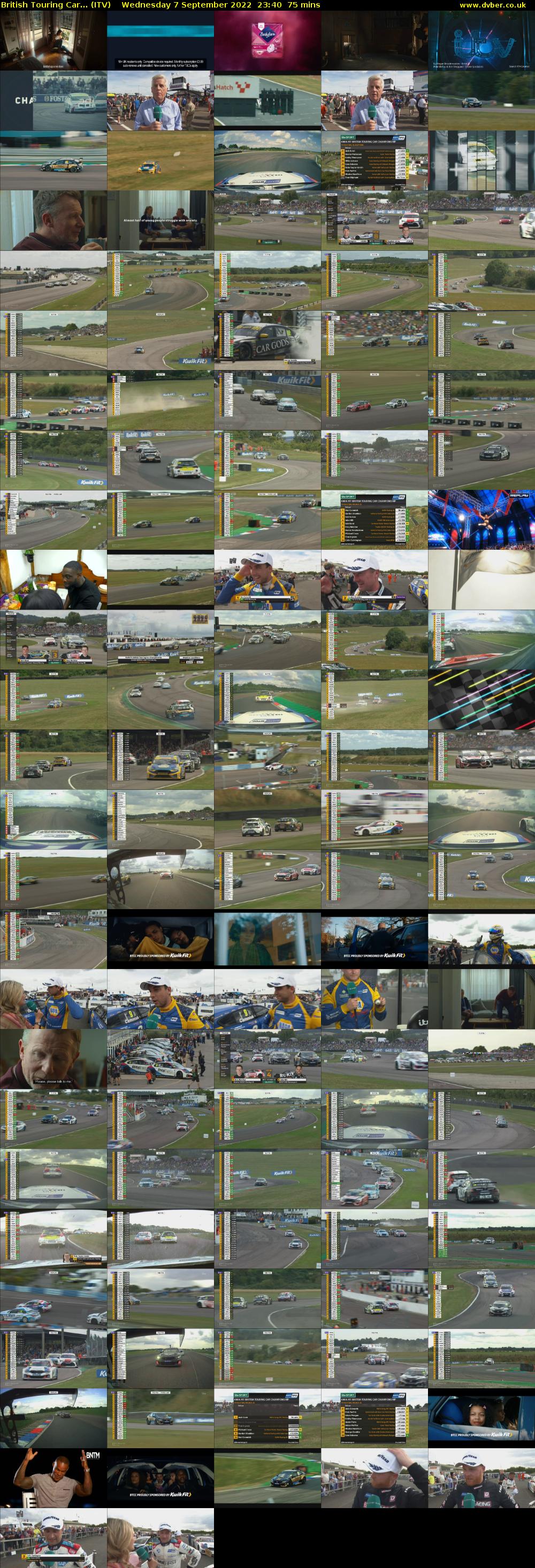 British Touring Car... (ITV) Wednesday 7 September 2022 23:40 - 00:55