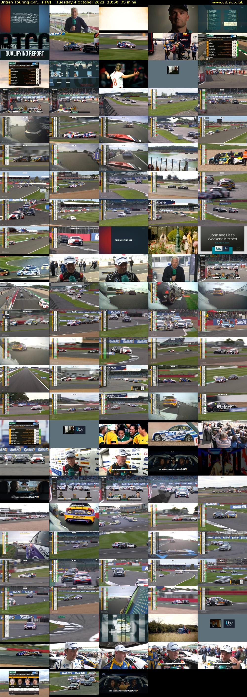 British Touring Car... (ITV) Tuesday 4 October 2022 23:50 - 01:05