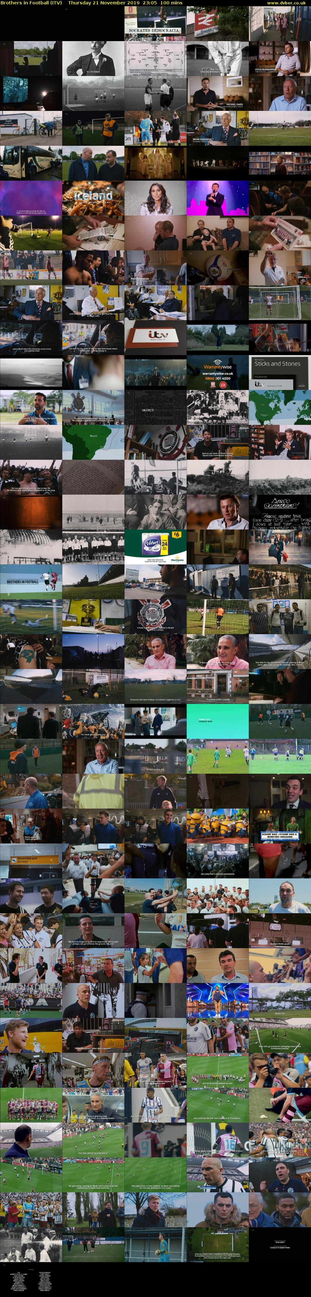 Brothers in Football (ITV) Thursday 21 November 2019 23:05 - 00:45