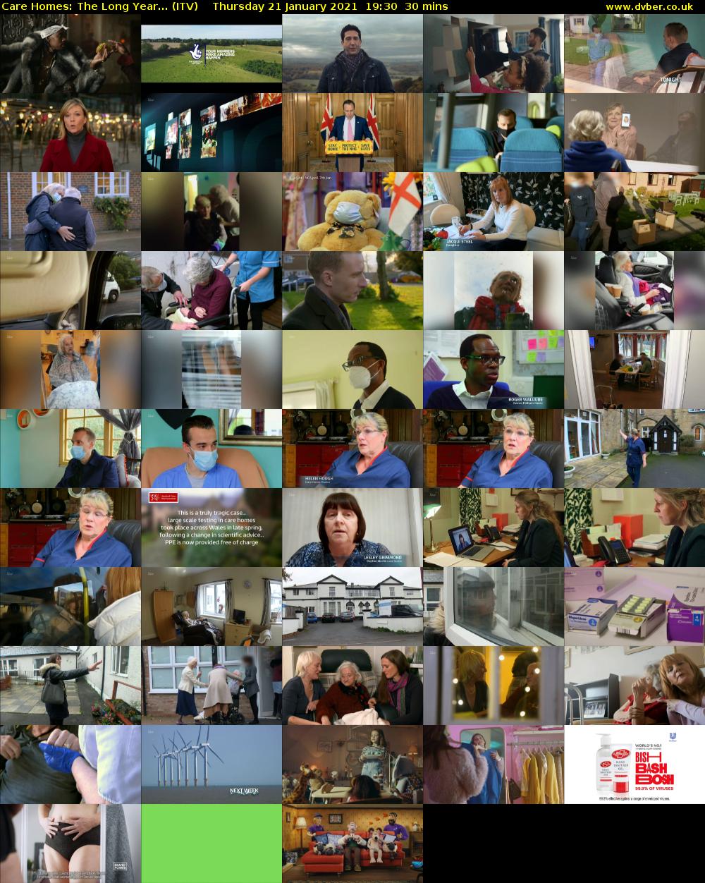 Care Homes: The Long Year... (ITV) Thursday 21 January 2021 19:30 - 20:00