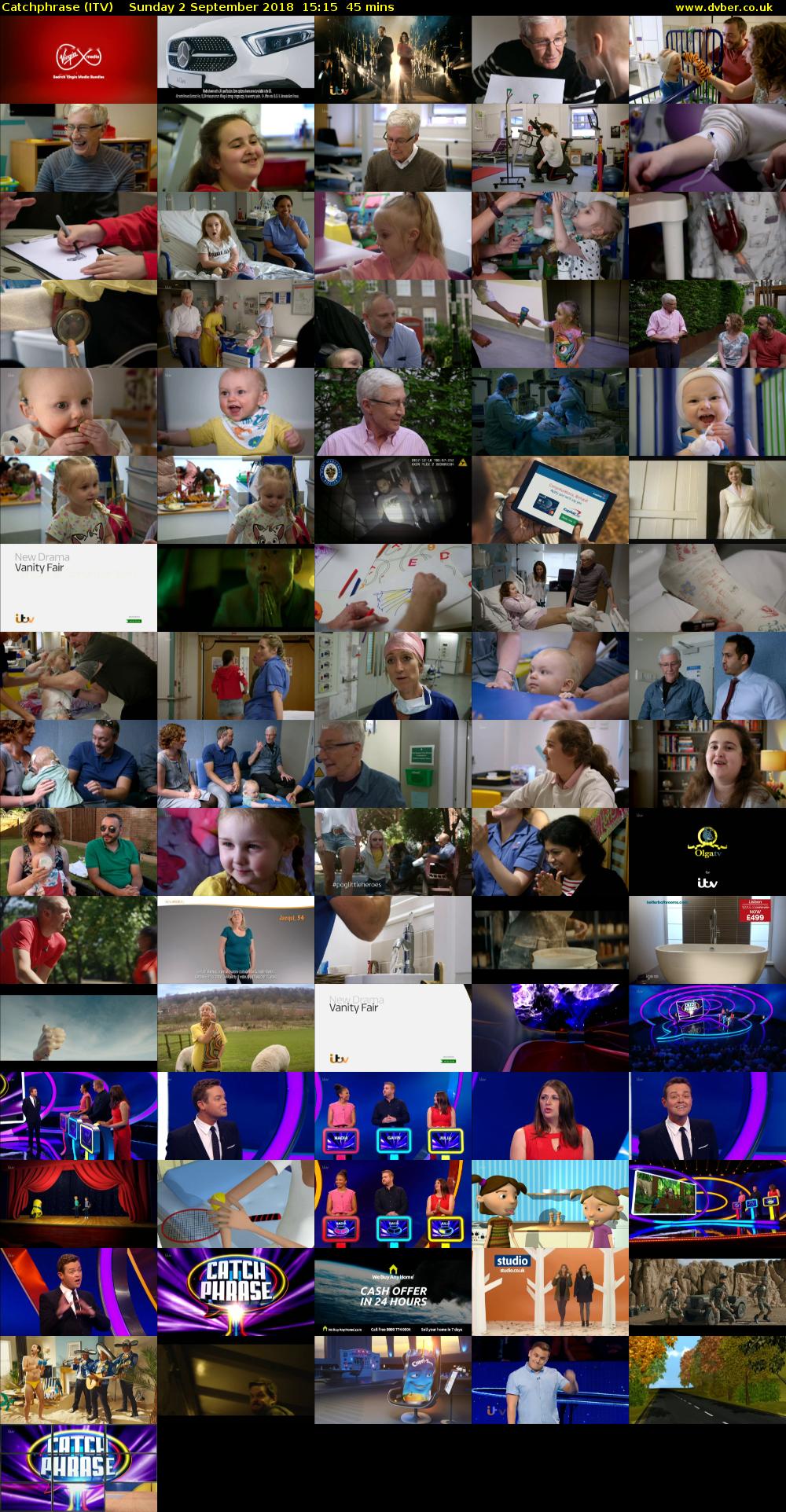 Catchphrase (ITV) Sunday 2 September 2018 15:15 - 16:00
