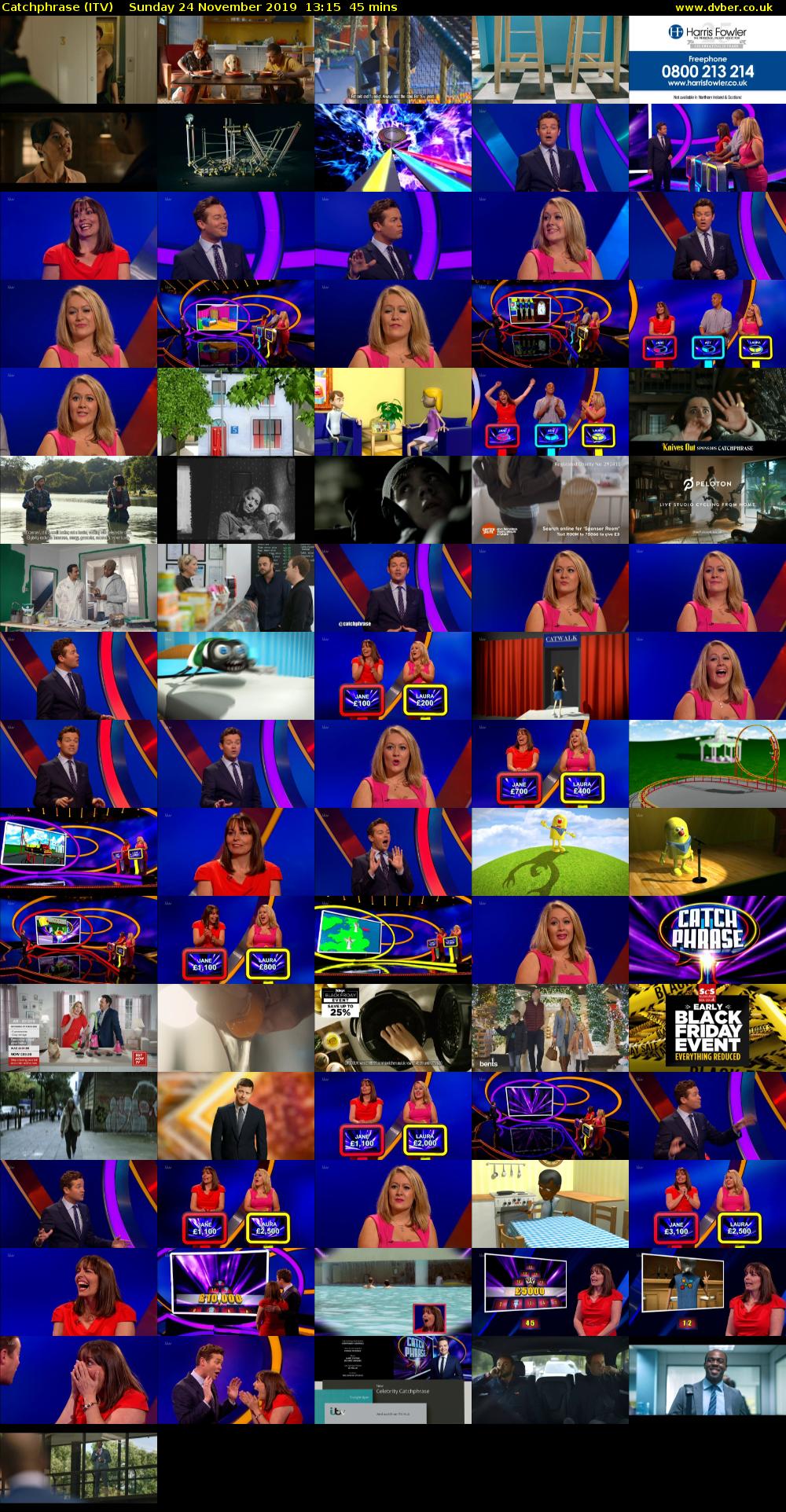 Catchphrase (ITV) Sunday 24 November 2019 13:15 - 14:00