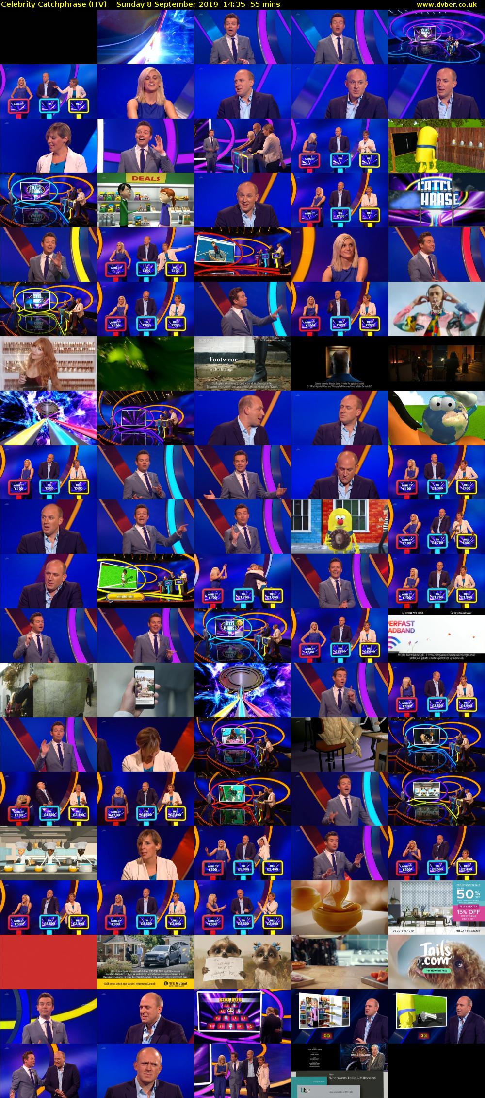 Celebrity Catchphrase (ITV) Sunday 8 September 2019 14:35 - 15:30