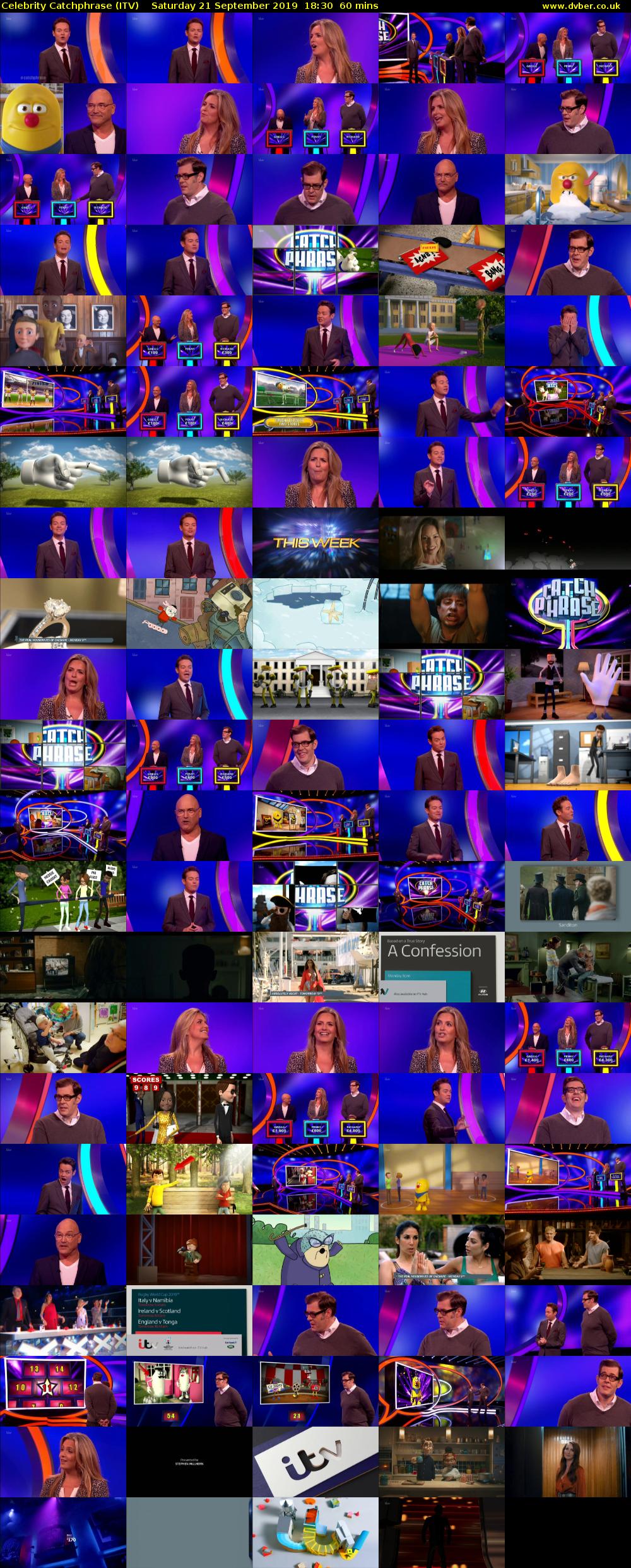 Celebrity Catchphrase (ITV) Saturday 21 September 2019 18:30 - 19:30