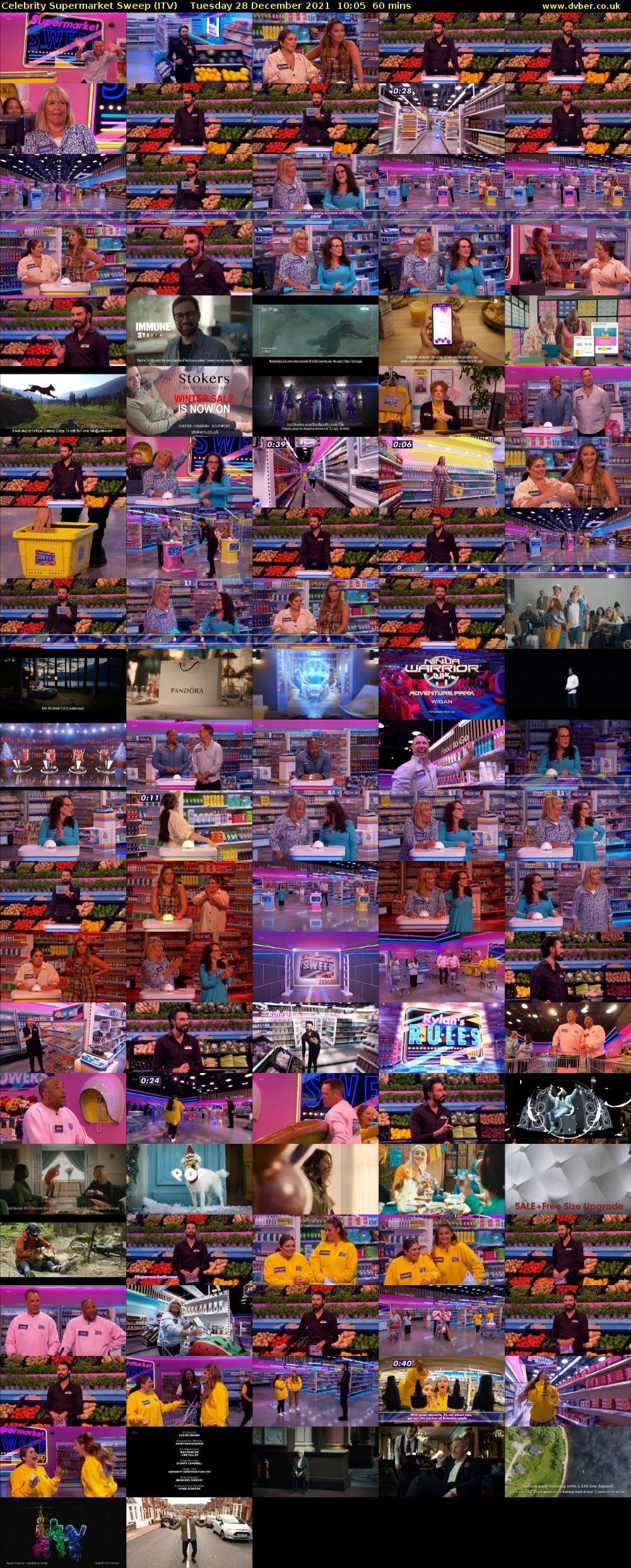 Celebrity Supermarket Sweep (ITV) Tuesday 28 December 2021 10:05 - 11:05