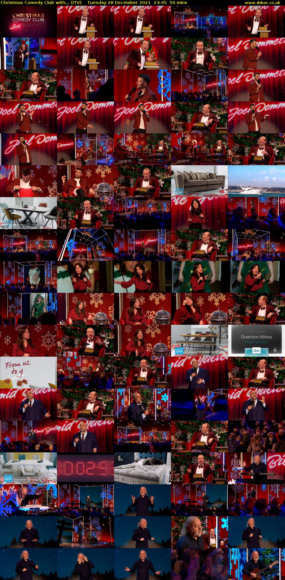 Christmas Comedy Club with... (ITV) Tuesday 28 December 2021 23:45 - 00:35
