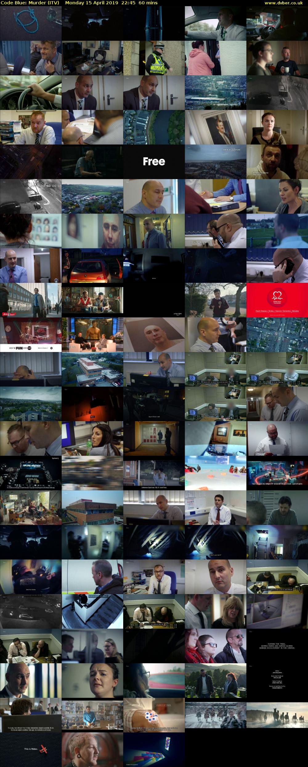 Code Blue: Murder (ITV) Monday 15 April 2019 22:45 - 23:45