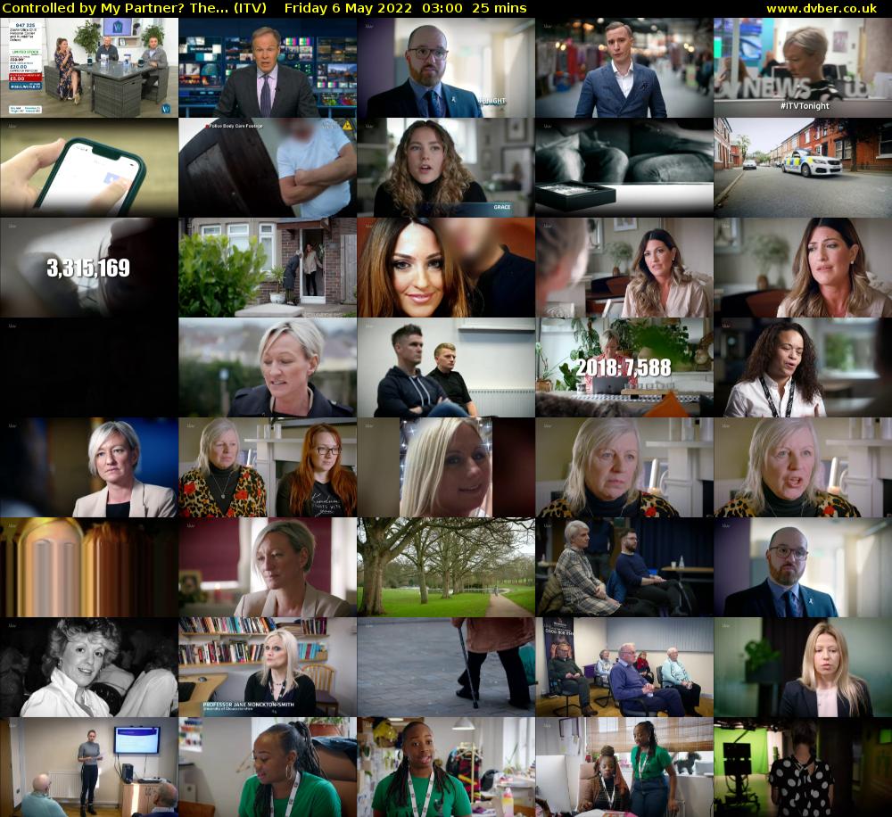 Controlled by My Partner? The... (ITV) Friday 6 May 2022 03:00 - 03:25