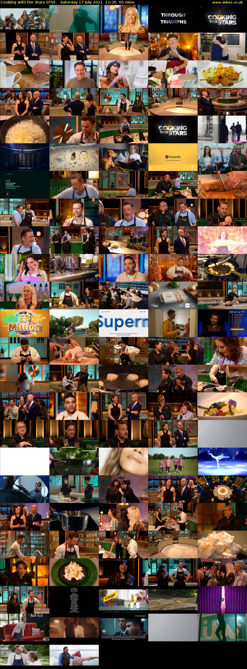 Cooking with the Stars (ITV) Saturday 17 July 2021 11:35 - 12:40