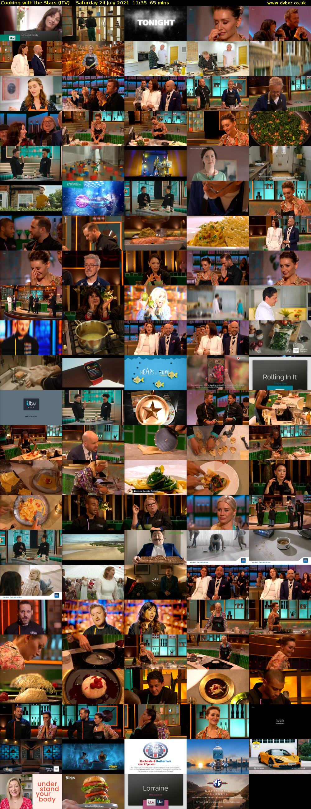 Cooking with the Stars (ITV) Saturday 24 July 2021 11:35 - 12:40