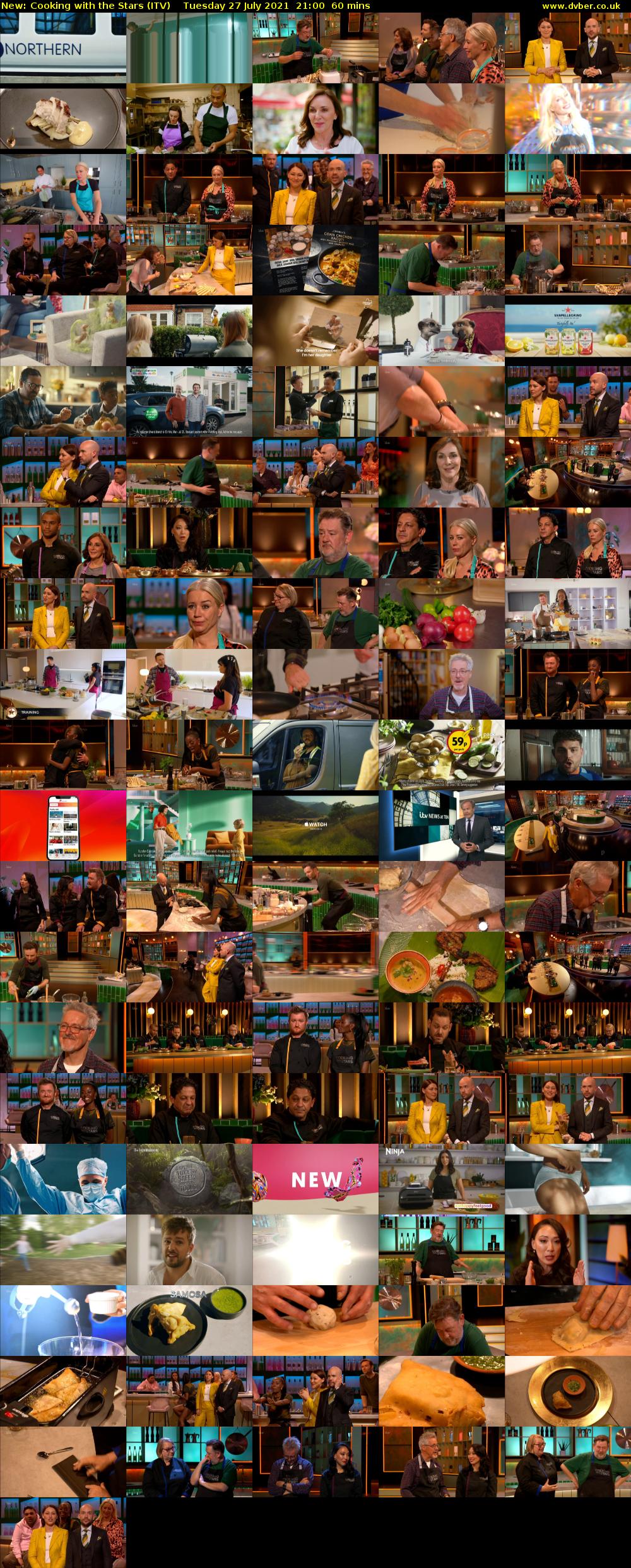 Cooking with the Stars (ITV) Tuesday 27 July 2021 21:00 - 22:00