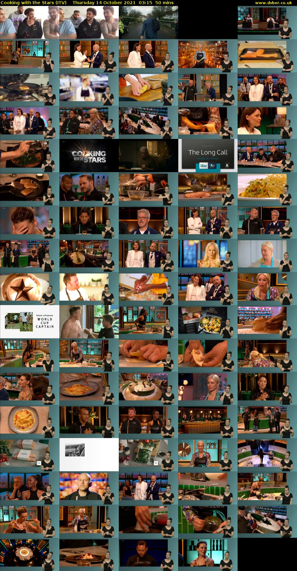 Cooking with the Stars (ITV) Thursday 14 October 2021 03:15 - 04:05