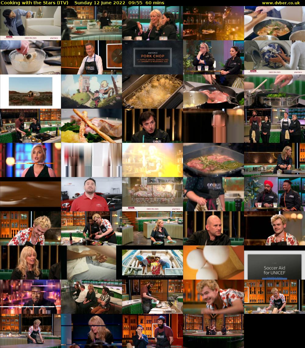 Cooking with the Stars (ITV) Sunday 12 June 2022 09:55 - 10:55