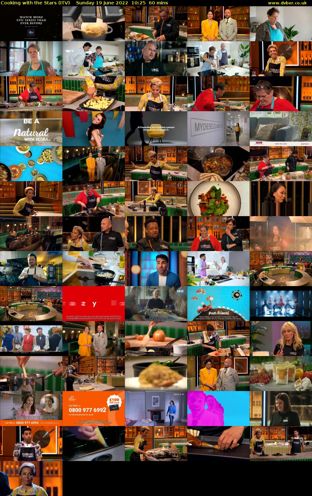 Cooking with the Stars (ITV) Sunday 19 June 2022 10:25 - 11:25