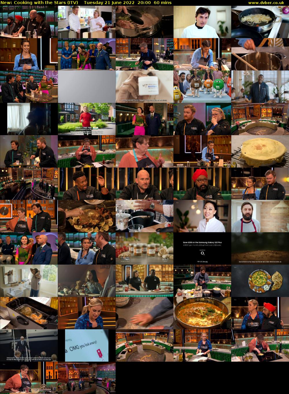 Cooking with the Stars (ITV) Tuesday 21 June 2022 20:00 - 21:00