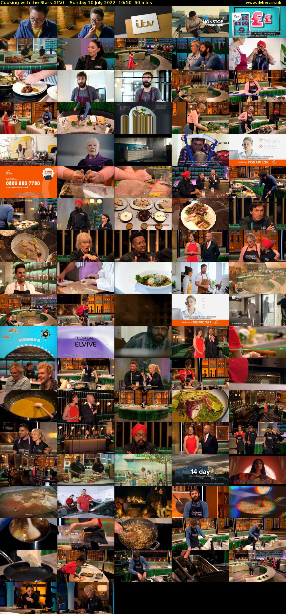 Cooking with the Stars (ITV) Sunday 10 July 2022 10:50 - 11:50