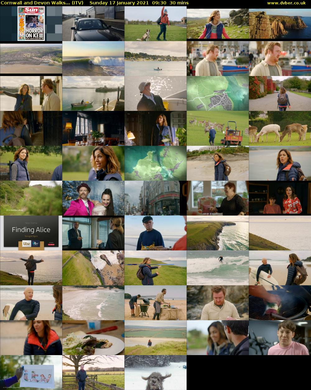 Cornwall and Devon Walks... (ITV) Sunday 17 January 2021 09:30 - 10:00