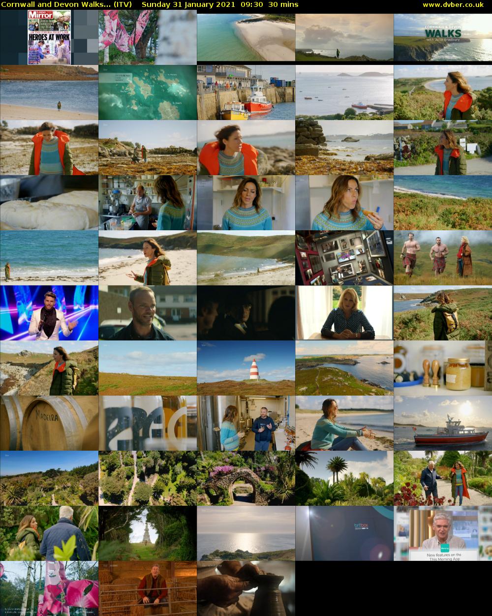 Cornwall and Devon Walks... (ITV) Sunday 31 January 2021 09:30 - 10:00