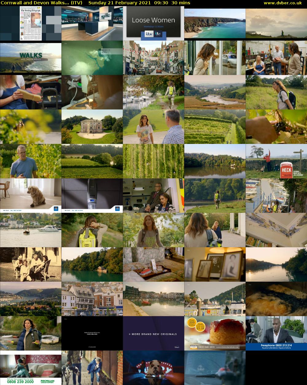 Cornwall and Devon Walks... (ITV) Sunday 21 February 2021 09:30 - 10:00